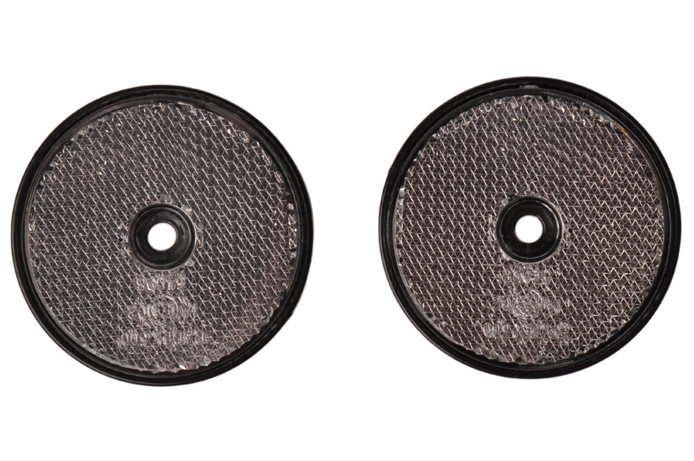 Cantonal Witte reflector 60 mm schroefgaten rond - 2 stuks