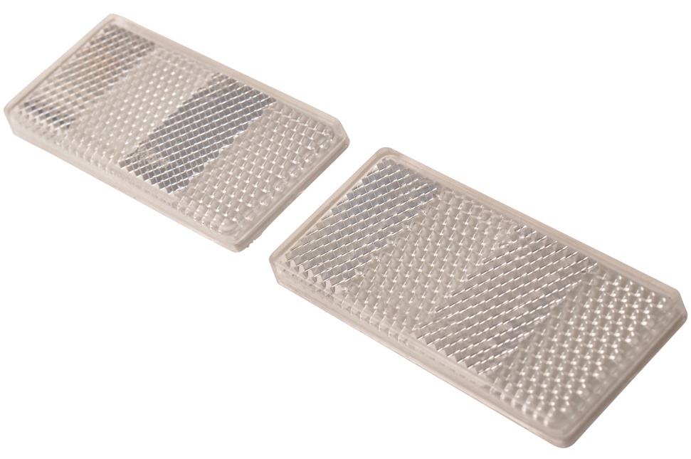 Cantonal Witte reflector 70x30 mm zelfklevend - set van 2 stuks