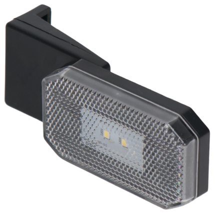 Cantonal Witte Zijmarkeringslamp - L/R - 12-24V - inclusief steun - wit