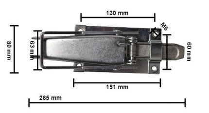 Cantonal Zijbord spansluiting - geschikt voor een Hulco / Anssems aanhanger