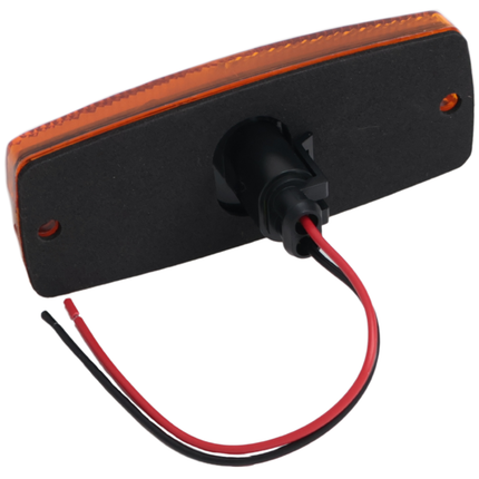 Cantonal Zijmarkeringslamp LED - 110x43 mm - 10-30V - oranje/geel - losse draad aansluiting