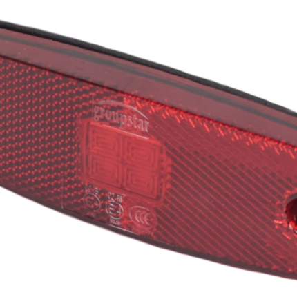 Cantonal Zijmarkeringslamp LED - 110x43 mm - 10-30V- rood - losse draad aansluiting