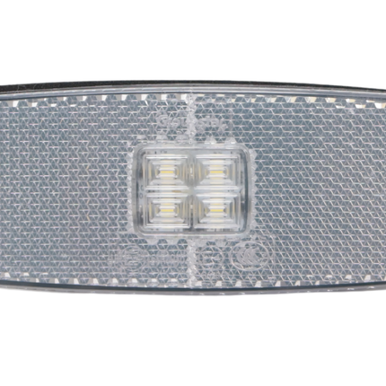 Cantonal Zijmarkeringslamp LED - 110x43 mm - 10-30V- wit - losse draad aansluiting