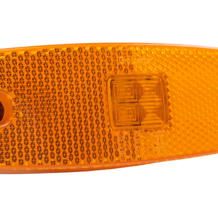 Cantonal Zijmarkeringslamp LED - 110x43 mm - oranje/geel - losse draad aansluiting