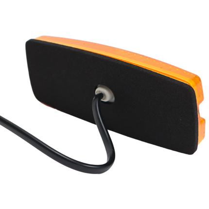 Cantonal Zijmarkeringslamp LED - 110x43 mm - oranje/geel - losse draad aansluiting