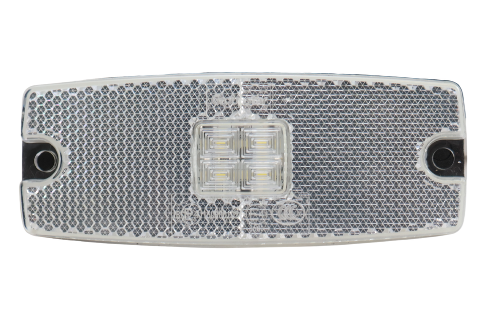 Cantonal Zijmarkeringslamp LED - 110x43 mm - wit - losse draad aansluiting