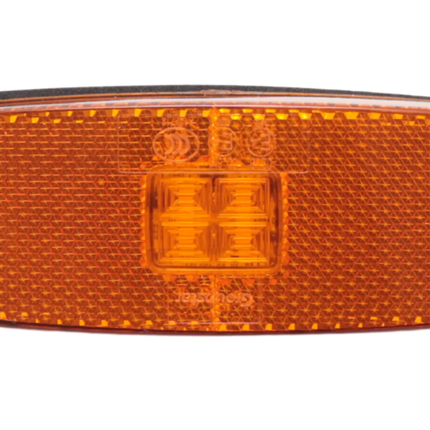 Cantonal Zijmarkeringslamp LED - 110x44 mm - 10-30V - oranje/geel - losse draad aansluiting