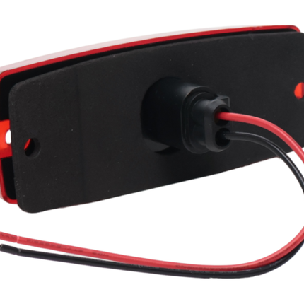 Cantonal Zijmarkeringslamp LED - 110x44 mm - 10-30V- rood - losse draad aansluiting