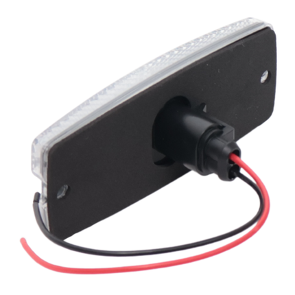 Cantonal Zijmarkeringslamp LED - 110x44 mm - 10-30V- wit - losse draad aansluiting