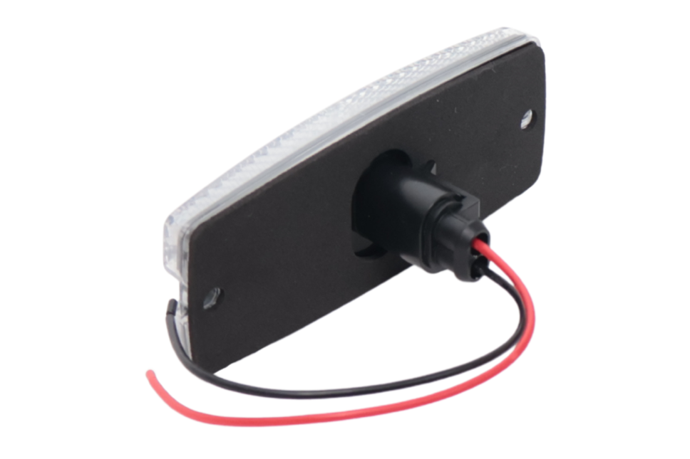 Cantonal Zijmarkeringslamp LED - 110x44 mm - 10-30V- wit - losse draad aansluiting