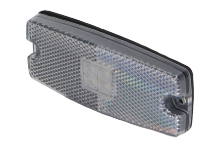 Cantonal Zijmarkeringslamp LED - 110x44 mm - 10-30V- wit - losse draad aansluiting