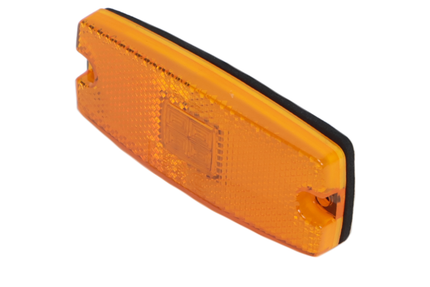 Cantonal Zijmarkeringslamp LED - 110x44 mm - oranje/geel - losse draad aansluiting