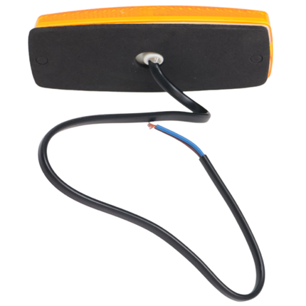 Cantonal Zijmarkeringslamp LED - 110x44 mm - oranje/geel - losse draad aansluiting