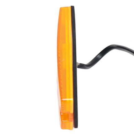 Cantonal Zijmarkeringslamp LED - 110x44 mm - oranje/geel - losse draad aansluiting