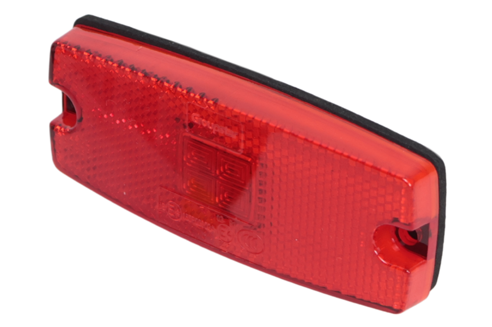 Cantonal Zijmarkeringslamp LED - 110x44 mm - rood - losse draad aansluiting