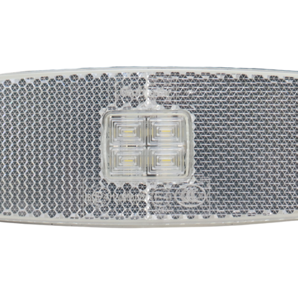 Cantonal Zijmarkeringslamp LED - 110x44 mm - wit - losse draad aansluiting