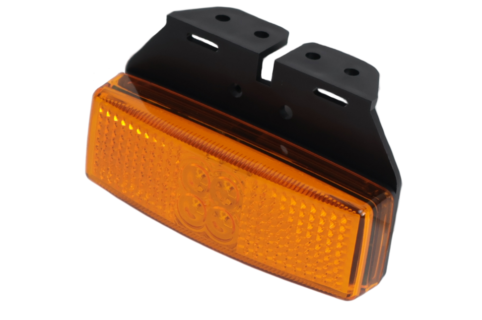 Cantonal Zijmarkeringslamp - oranje/gele markeringslamp - losse draad aansluiting - LED