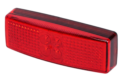 Cantonal Zijmarkeringslamp Rood LED 110x40 mm