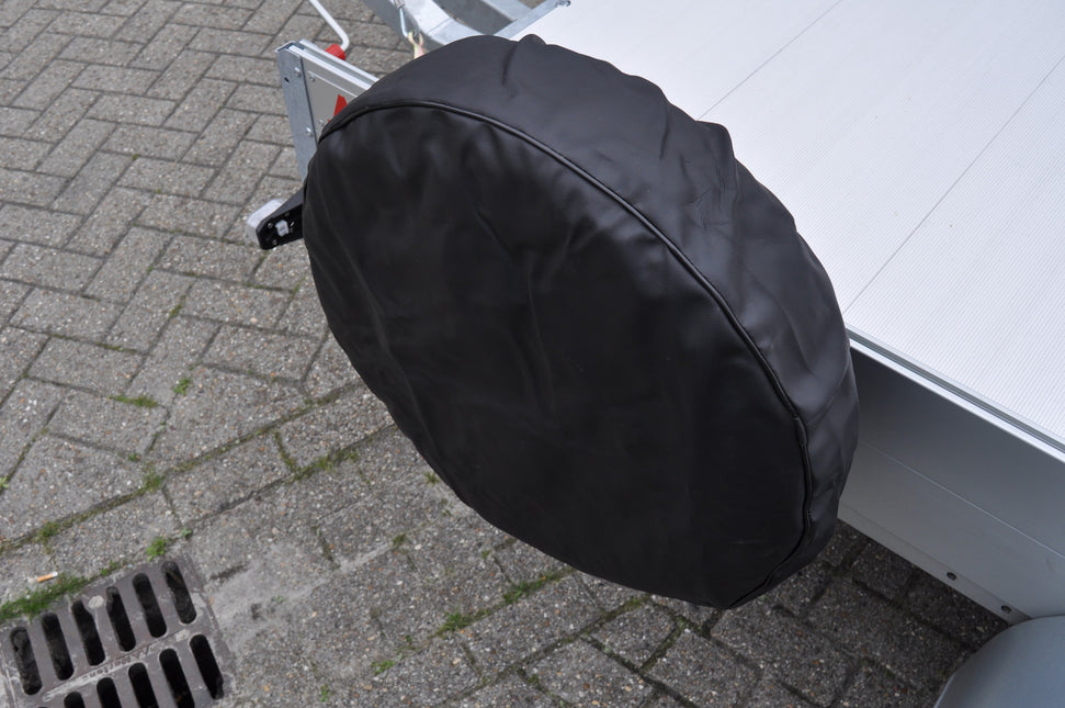 Cantonal Zwarte reservewiel hoes - 14/15 inch - Ø65x21 cm