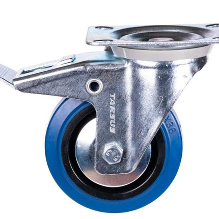 Cantonal Zwenkwiel met rem - 125 kg - totale hoogte: 125 mm