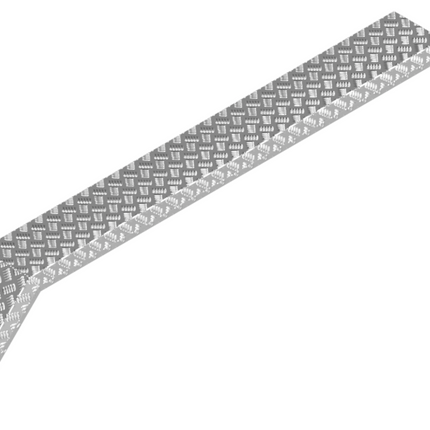De Haan Aluminium traanplaat spatbord voor tridem asser - 2250x240x400 mm