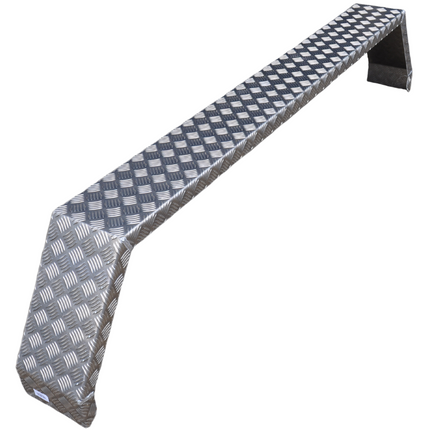 De Haan Aluminium traanplaat tandem spatbord - IFor Williams - 2350x220x500 mm - 5-kant