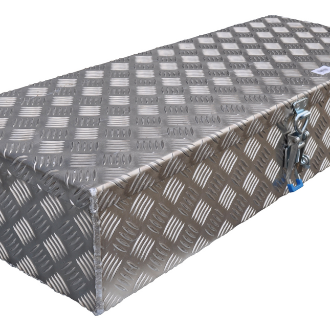 De Haan DE HAAN BOX H - 900x380x190 mm - waterdichte en stofdichte aluminium traanplaat disselbak - voorzien van vlinderslot of spansluiting