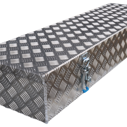 De Haan DE HAAN BOX HE - 1200x380x190 mm - waterdichte en stofdichte aluminium traanplaat disselbak - voorzien van spansluiting