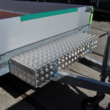 De Haan DE HAAN BOX HE - 1200x380x190 mm - waterdichte en stofdichte aluminium traanplaat disselbak - voorzien van spansluiting