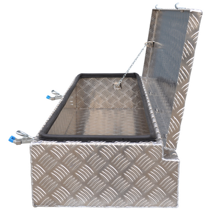 De Haan DE HAAN BOX HE - 1200x380x190 mm - waterdichte en stofdichte aluminium traanplaat disselbak - voorzien van spansluiting