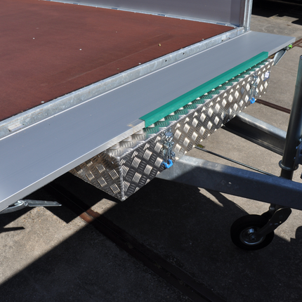 De Haan DE HAAN BOX HE - 1200x380x190 mm - waterdichte en stofdichte aluminium traanplaat disselbak - voorzien van spansluiting