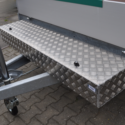 De Haan DE HAAN BOX HL - 1600x380x190 mm - waterdichte en stofdichte aluminium traanplaat disselbak - voorzien van vlinderslot of spansluiting