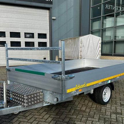 De Haan DE HAAN BOX HS - 900x380x230 mm - waterdichte en stofdichte aluminium traanplaat disselbak - voorzien van vlinderslot, spansluiting of t-sluiting