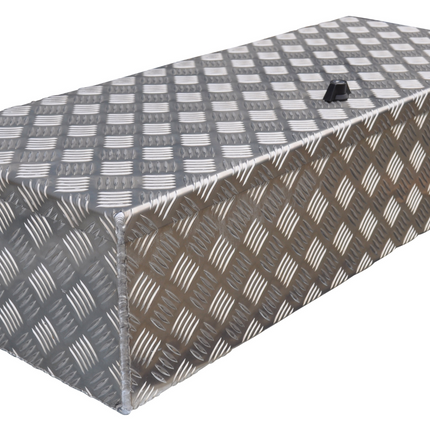 De Haan DE HAAN BOX HS - 900x380x230 mm - waterdichte en stofdichte aluminium traanplaat disselbak - voorzien van vlinderslot, spansluiting of t-sluiting