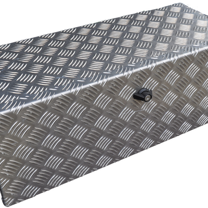De Haan DE HAAN BOX O - 700x240x300 mm - waterdichte en stofdichte aluminium traanplaat disselbak - voorzien van vlinderslot of t-sluiting
