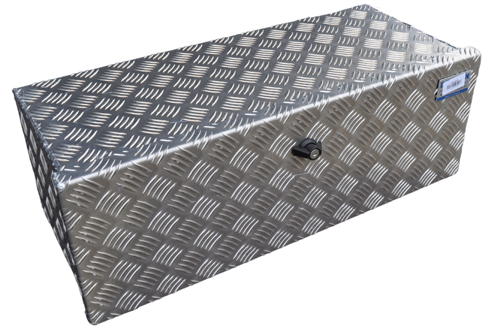 De Haan DE HAAN BOX O - 700x240x300 mm - waterdichte en stofdichte aluminium traanplaat disselbak - voorzien van vlinderslot of t-sluiting