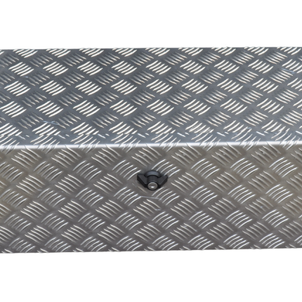 De Haan DE HAAN BOX O - 700x240x300 mm - waterdichte en stofdichte aluminium traanplaat disselbak - voorzien van vlinderslot of t-sluiting