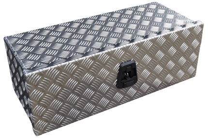 De Haan DE HAAN BOX O - 700x240x300 mm - waterdichte en stofdichte aluminium traanplaat disselbak - voorzien van vlinderslot of t-sluiting