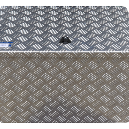 De Haan DE HAAN BOX OH - 600x400x400 mm - waterdichte en stofdichte aluminium traanplaat disselbak - voorzien van vlinderslot of t-sluiting