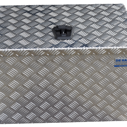 De Haan DE HAAN BOX OH - 600x400x400 mm - waterdichte en stofdichte aluminium traanplaat disselbak - voorzien van vlinderslot of t-sluiting