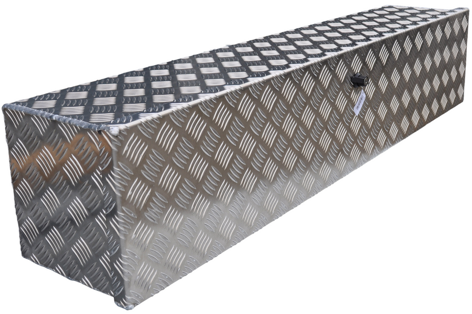 De Haan DE HAAN BOX OL - 1250x250x250 mm - waterdichte en stofdichte aluminium traanplaat disselbak - voorzien van vlinderslot of t-sluiting