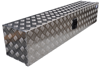 De Haan DE HAAN BOX OL - 1250x250x250 mm - waterdichte en stofdichte aluminium traanplaat disselbak - voorzien van vlinderslot of t-sluiting