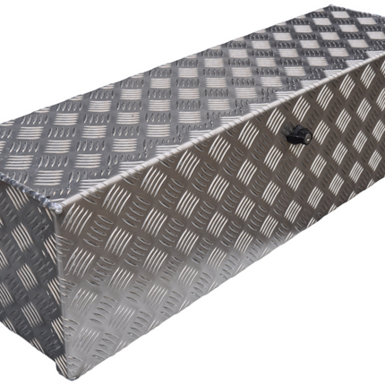 De Haan DE HAAN BOX OM - 900x250x250 mm - waterdichte en stofdichte aluminium traanplaat disselbak - voorzien van vlinderslot of t-sluiting