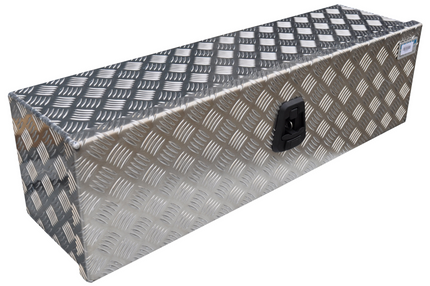 De Haan DE HAAN BOX OM - 900x250x250 mm - waterdichte en stofdichte aluminium traanplaat disselbak - voorzien van vlinderslot of t-sluiting