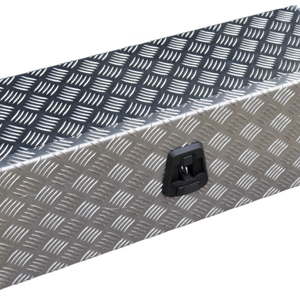 De Haan DE HAAN BOX OS - 750x250x250 mm - waterdichte en stofdichte aluminium traanplaat disselbak - voorzien van vlinderslot of t-sluiting