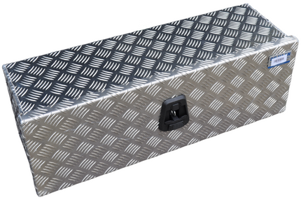 De Haan DE HAAN BOX OS - 750x250x250 mm - waterdichte en stofdichte aluminium traanplaat disselbak - voorzien van vlinderslot of t-sluiting