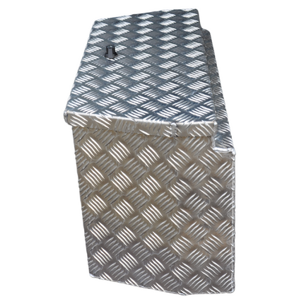 De Haan DE HAAN BOX PBV - waterdichte en stofdichte aluminium traanplaat disselbak 750x320x400 mm - voorzien van vlinderslot