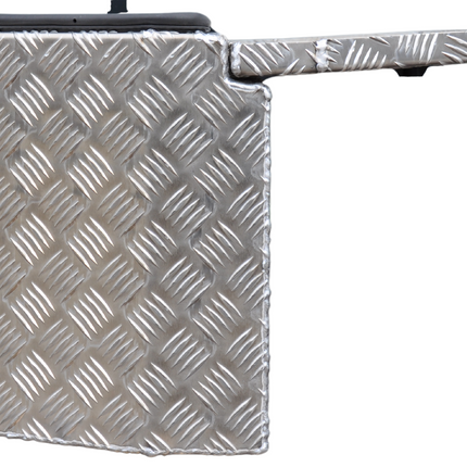 De Haan DE HAAN BOX PBV - waterdichte en stofdichte aluminium traanplaat disselbak 750x320x400 mm - voorzien van vlinderslot