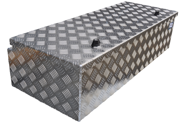 De Haan DE HAAN BOX WXV - 950x400x250 mm - aluminium traanplaat disselbak - voorzien van vlinderslot