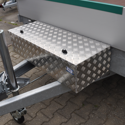 De Haan DE HAAN BOX WXV - 950x400x250 mm - aluminium traanplaat disselbak - voorzien van vlinderslot